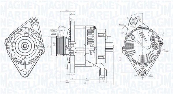 MAGNETI MARELLI Генератор 063731084010